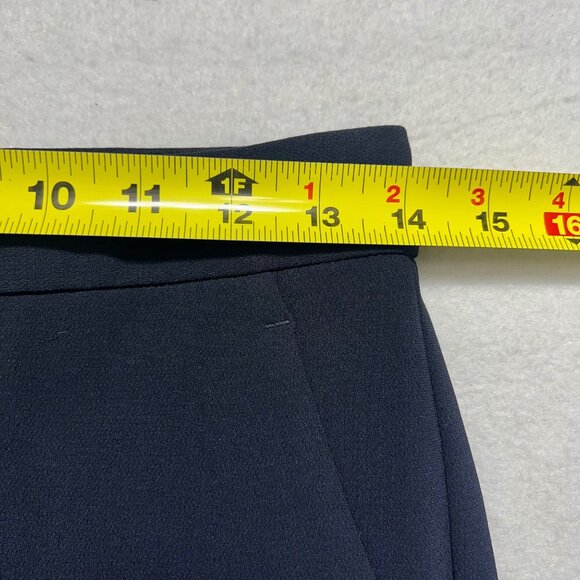 Theory Women's Skinny Leg Navy Blue Ibbey 2 Admiral Crepe Dress Pants Size 2 - Picture 7 of 10